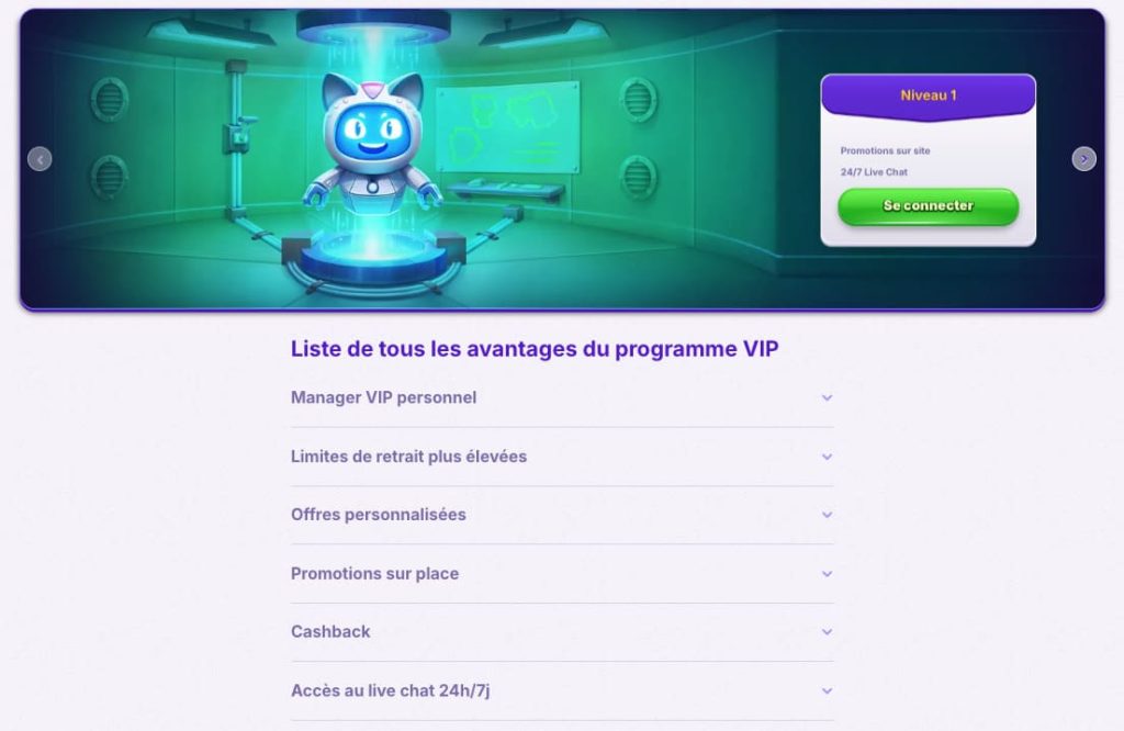 programme vip robocat